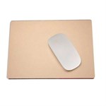 Aluminum mouse pad with silicone base 24x18 cm - Gold